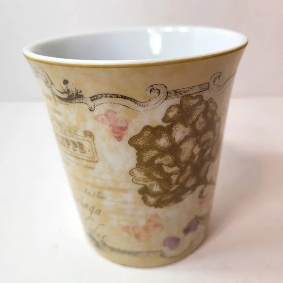 Deauville by Ambiance Floral Ceramic Beverage Cup 12oz - Picture 3 of 7
